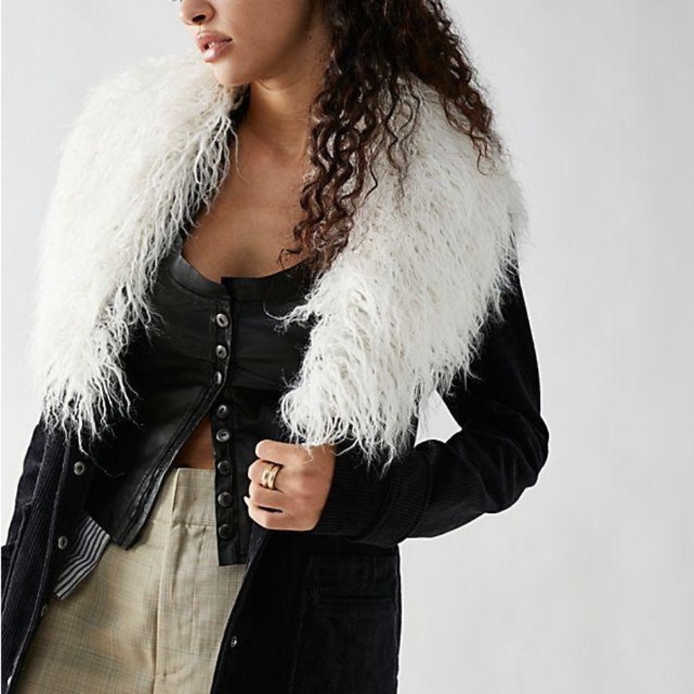 Free People Lady Lane Coat Black XS NWT